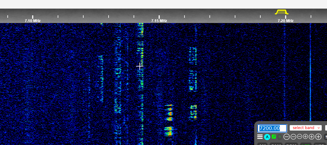 Kiwi-Sdr Signal per Fadenkreuz auswählen