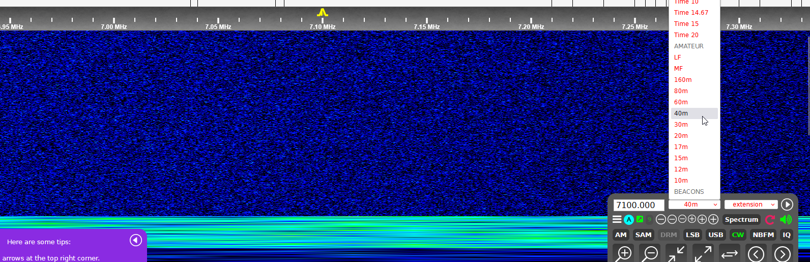Auswahl 40-Meter-Aateurfunkband